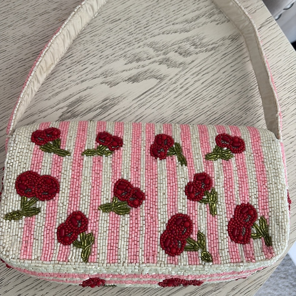 Cherry Beaded Tj maxx bag - Picture 2 of 4